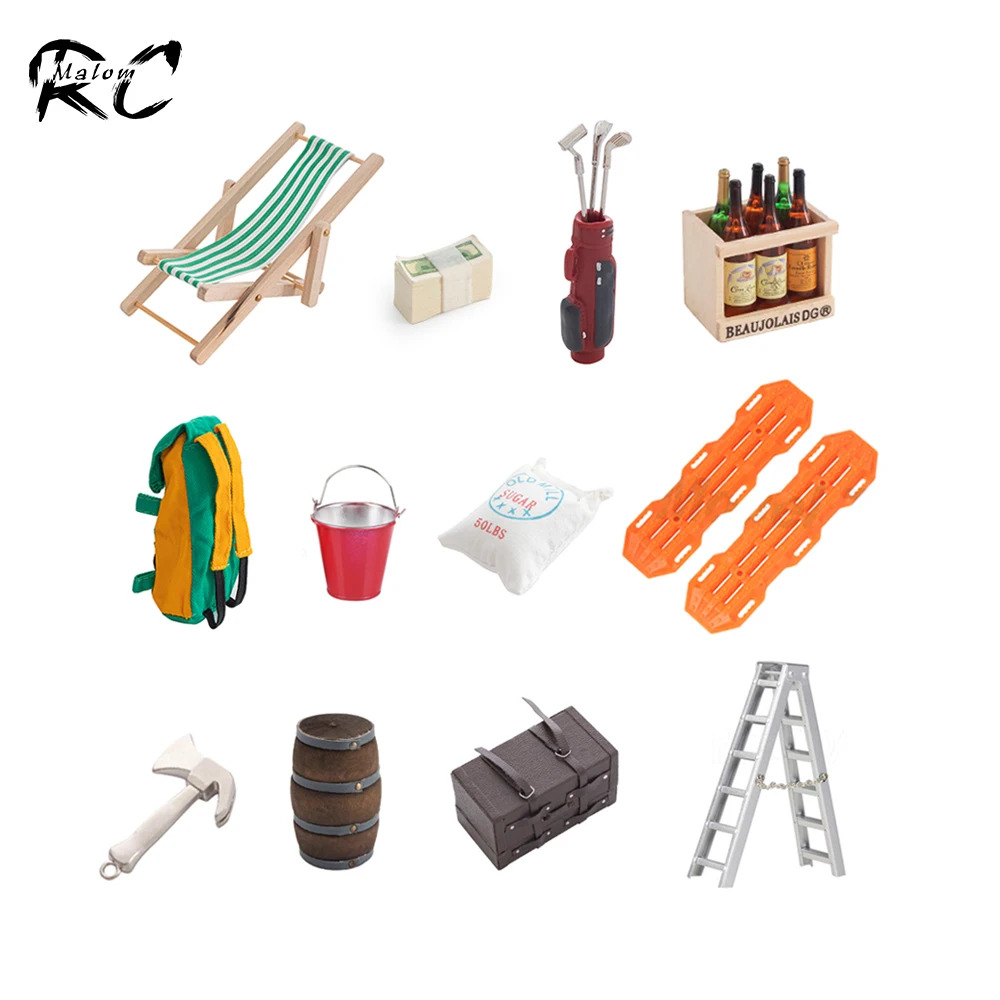 Rc Hobby Factory - 1:10スケールの燃料タンク装飾アクセサリー,サンドラダー,rcクローラーカー用ガレージツールtrx6trx4 scx10 gen7 fms willis wpl
