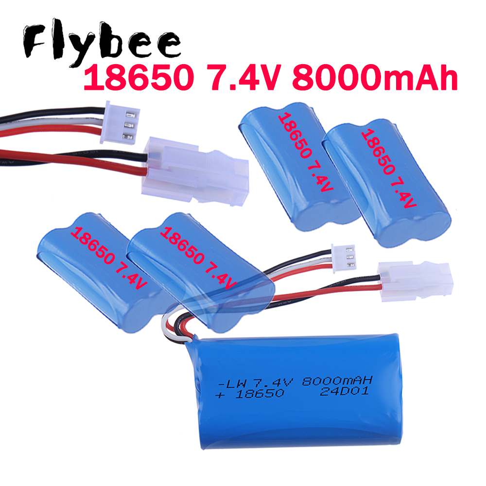 Rc Hobby Parts - 5557 555-7 コネクター 18650 8000mAh 7.4V
