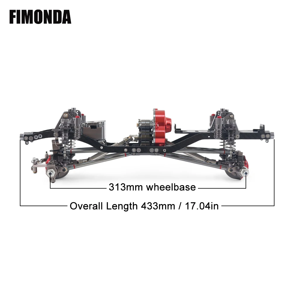 Fimonda-rcクローラーメタルシャーシキット1/10  - Rc Hobby Kit のレビューと価格