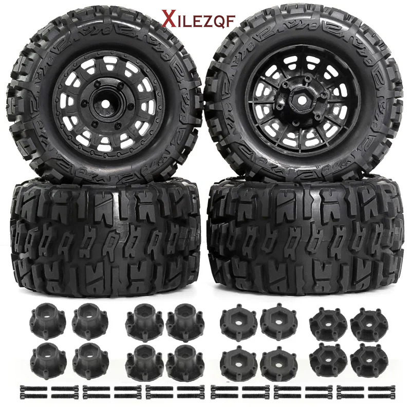 XILEZQF 4個入り 1/10 モンスタートラックタイヤ - Rc Truck Monster のレビューと価格