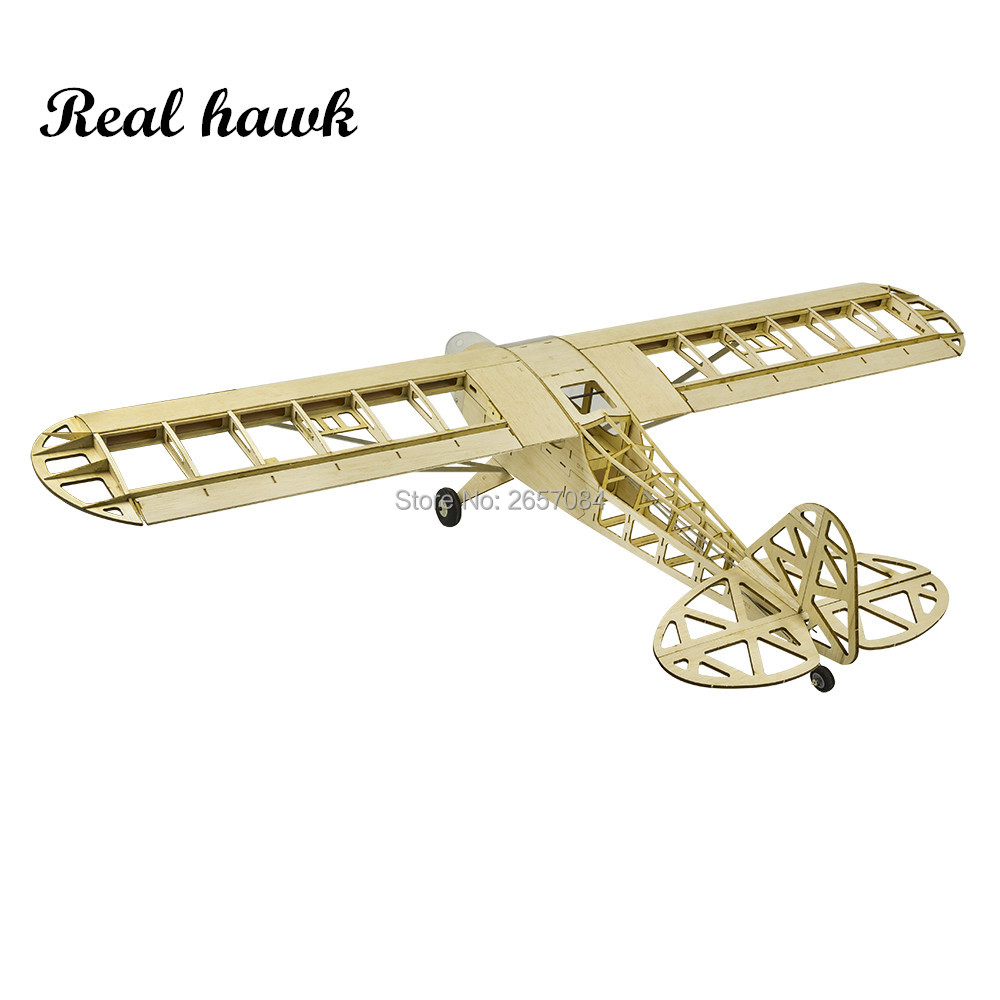 パイパーJ3カブ1200mm、バルサ材を使用したRC飛行機キ - Rc Hobby Kit のレビューと価格