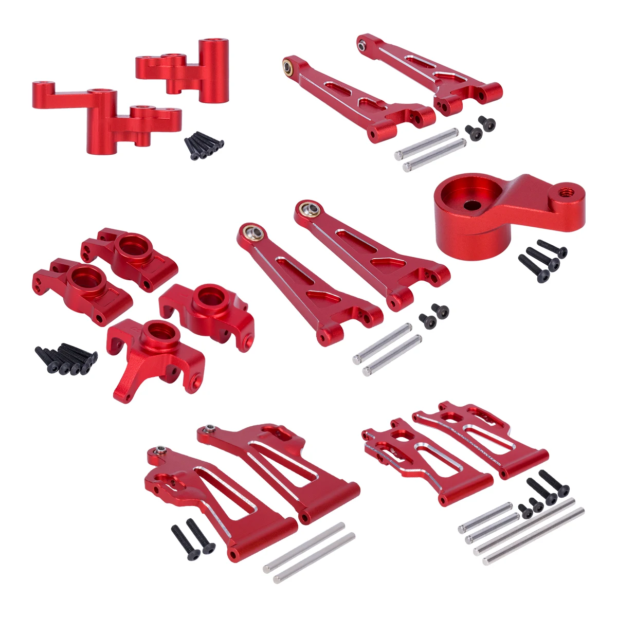 CNCアルミ製ステアリングカップ、フロントリアスイングアーム - Rc Hobby Kit のレビューと価格