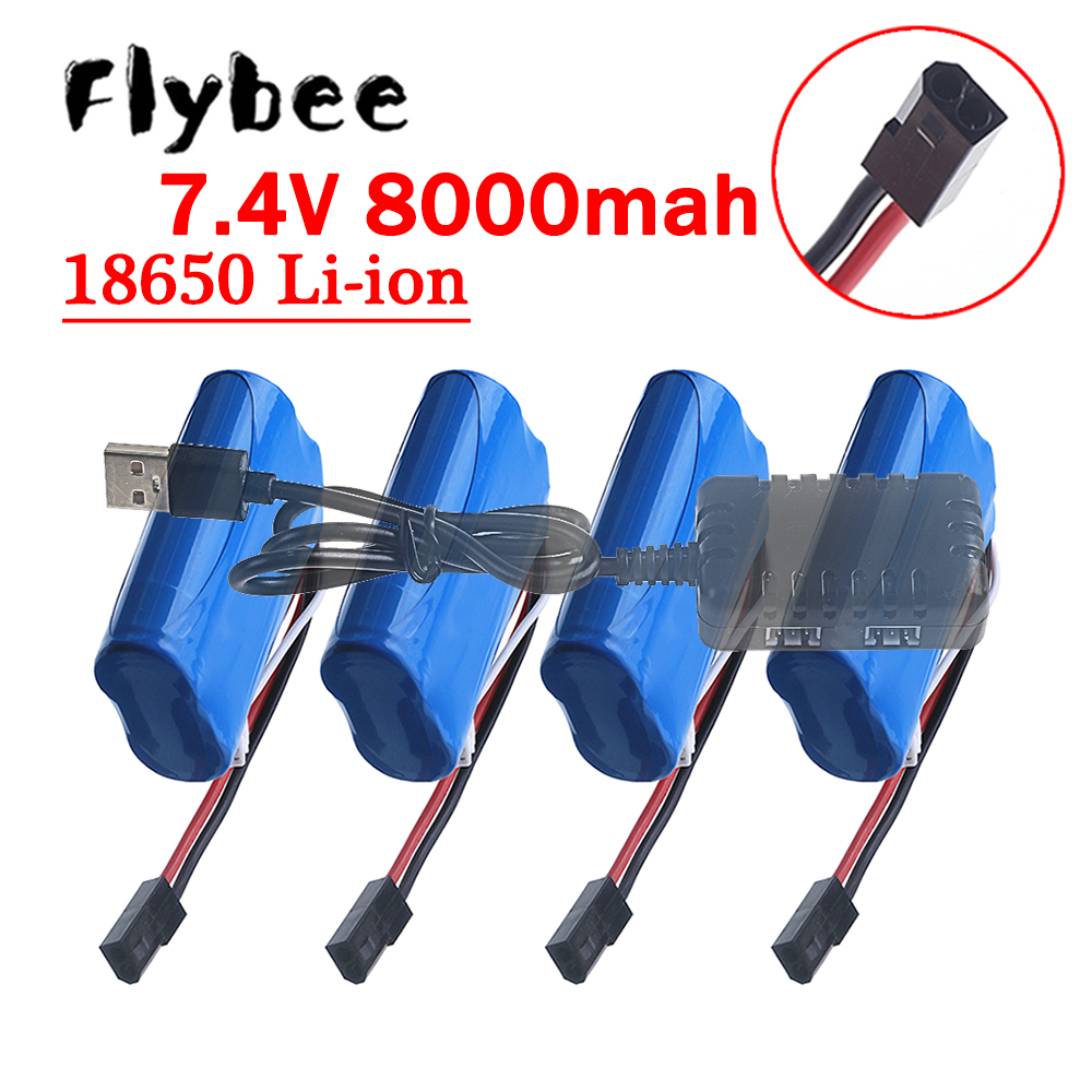 (5500 プラグ) 18650 7.4V 8000Mah  - Rc Hobby Parts のレビューと価格