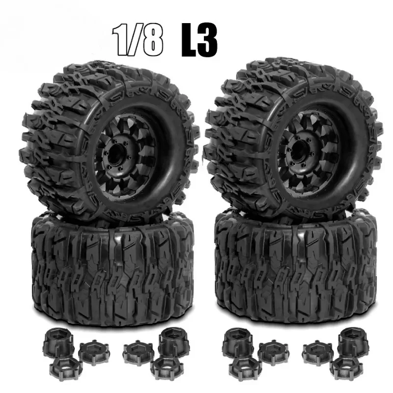 1/8スケール用ホイールタイヤ4個セット。170mmタイヤ、 - Rc Truck Monster のレビューと価格