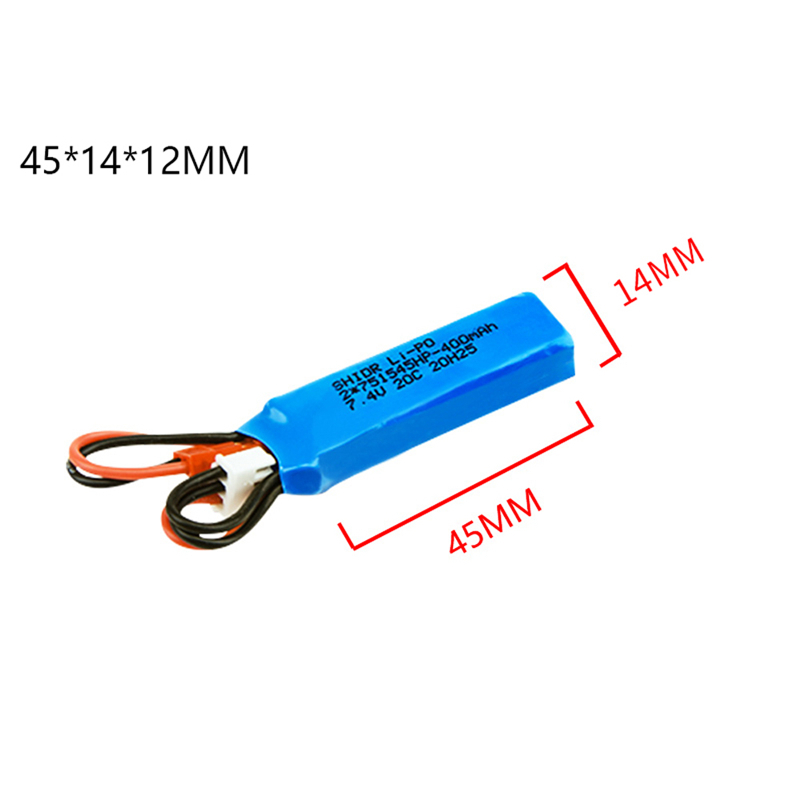 リモートコントロールカーバッテリー,7.4v,400mah, - Rc Hobby Factory のレビューと価格