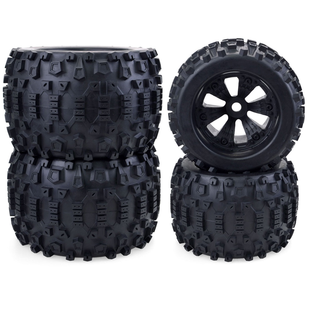 4 個 1/8 ホイールタイヤ 170 ミリメートル 165 - Rc Truck Monster のレビューと価格